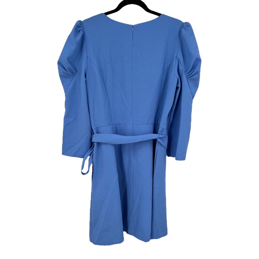 Eliza J Dress tie belt A-line blue size 14 - Picture 4 of 8